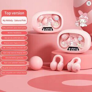 Sanrio My Melody Bluetooth clip on earbubs Pink